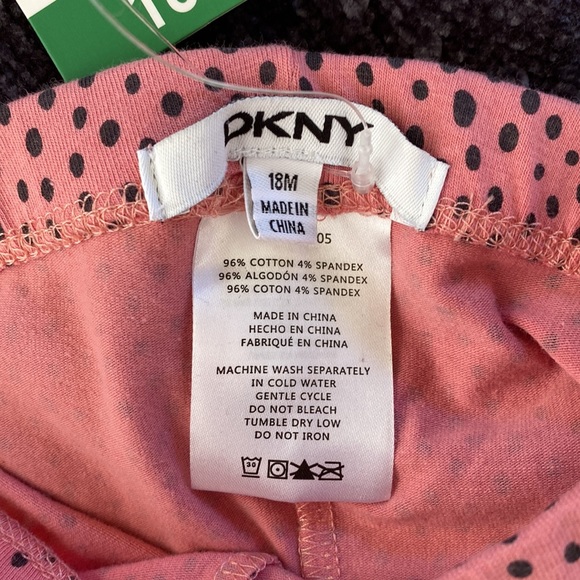 DKNY Kids' 2-piece Set, Gray sweater pink/black dot Pant. - Picture 9 of 11